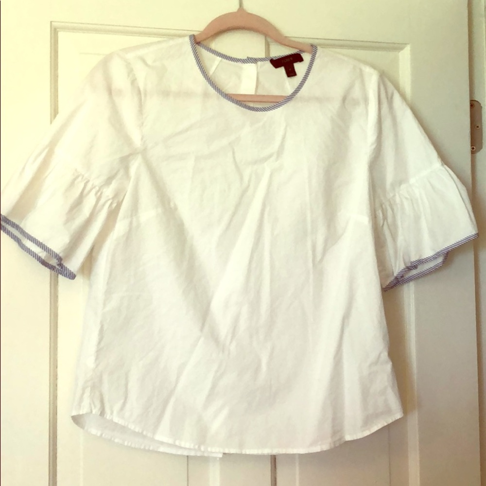 J. Crew Peplum Sleeve Blouse